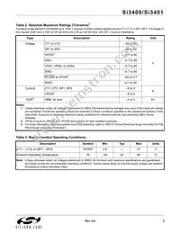 SI3400-E1-GM Datasheet Page 5
