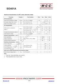SI3401A-TP Datasheet Page 2