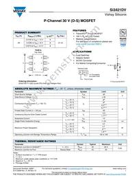 SI3421DV-T1-GE3 Datasheet Cover