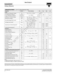 SI3433CDV-T1-E3 Datasheet Page 2