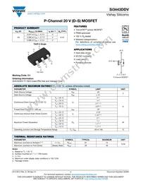 SI3443DDV-T1-GE3 Datasheet Cover