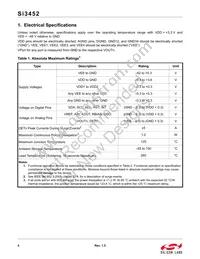 SI3452D-B02-GMR Datasheet Page 4