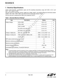 SI3453-B01-GM Datasheet Page 4