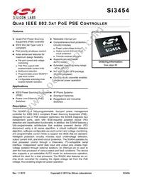 SI3454-B01-IMR Datasheet Cover