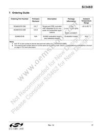 SI3460-E02-GM Datasheet Page 17