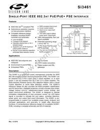 SI3461-E02-GM Datasheet Cover