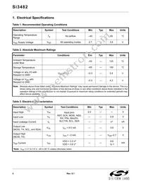 SI3482-A01-GM Datasheet Page 4