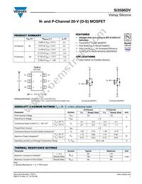 SI3586DV-T1-GE3 Datasheet Cover