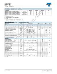 SI3879DV-T1-GE3 Datasheet Page 2