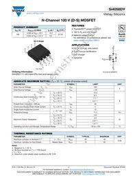 SI4058DY-T1-GE3 Datasheet Cover