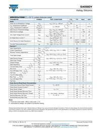 SI4058DY-T1-GE3 Datasheet Page 2