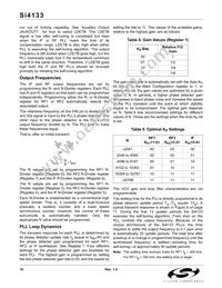 SI4133-BT Datasheet Page 18