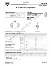 SI4136DY-T1-GE3 Datasheet Cover