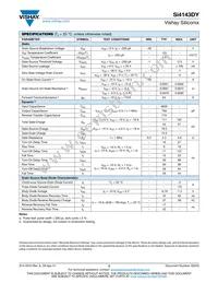 SI4143DY-T1-GE3 Datasheet Page 2