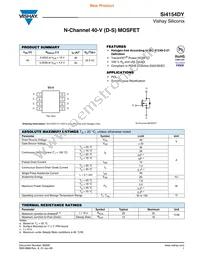 SI4154DY-T1-GE3 Datasheet Cover