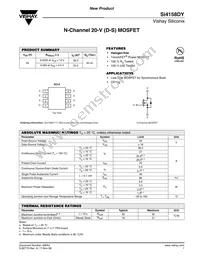 SI4158DY-T1-GE3 Datasheet Cover