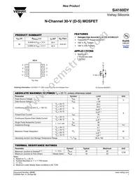 SI4160DY-T1-GE3 Datasheet Cover