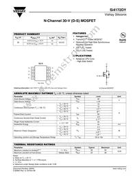 SI4172DY-T1-GE3 Datasheet Cover