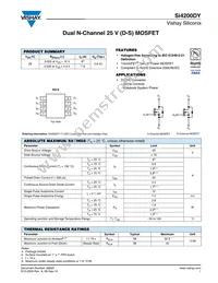 SI4200DY-T1-GE3 Datasheet Cover