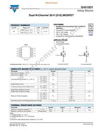 SI4210DY-T1-GE3 Datasheet Cover