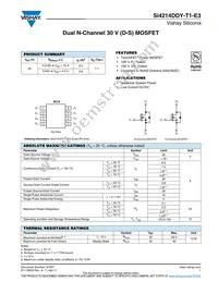 SI4214DDY-T1-E3 Datasheet Cover