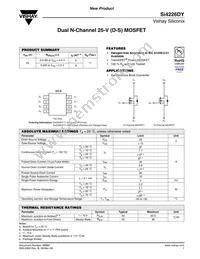 SI4226DY-T1-E3 Datasheet Cover