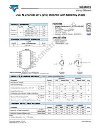 SI4340DY-T1-E3 Datasheet Cover