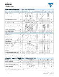 SI4340DY-T1-E3 Datasheet Page 2