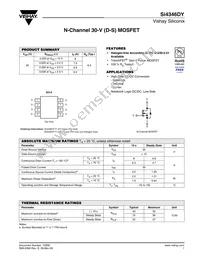 SI4346DY-T1-GE3 Datasheet Cover