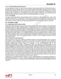 SI4362-C2A-GM Datasheet Page 21