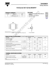 SI4420BDY-T1-GE3 Datasheet Cover