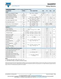SI4425FDY-T1-GE3 Datasheet Page 2