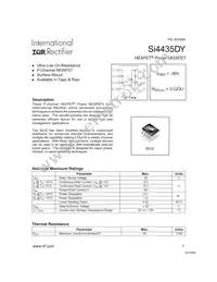 SI4435DY Datasheet Cover