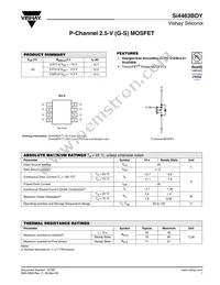 SI4463BDY-T1-GE3 Datasheet Cover