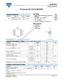 SI4477DY-T1-GE3 Datasheet Cover