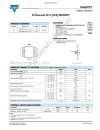 SI4487DY-T1-GE3 Datasheet Cover