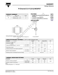 SI4493DY-T1-GE3 Datasheet Cover