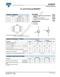 SI4505DY-T1-GE3 Datasheet Cover