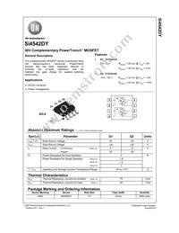 SI4542DY Datasheet Cover