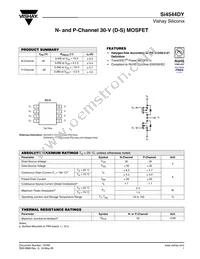 SI4544DY-T1-GE3 Datasheet Cover