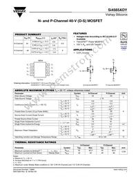 SI4565ADY-T1-GE3 Datasheet Cover