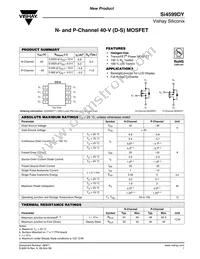 SI4599DY-T1-GE3 Datasheet Cover