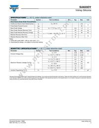 SI4620DY-T1-E3 Datasheet Page 3