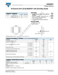 SI4628DY-T1-GE3 Datasheet Cover