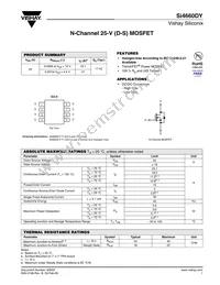 SI4660DY-T1-E3 Datasheet Cover