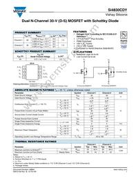 SI4830CDY-T1-E3 Datasheet Cover