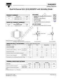 SI4834BDY-T1-GE3 Datasheet Cover
