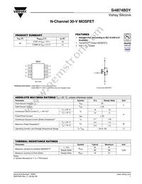 SI4874BDY-T1-GE3 Datasheet Cover