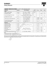 SI4890DY-T1-GE3 Datasheet Page 2