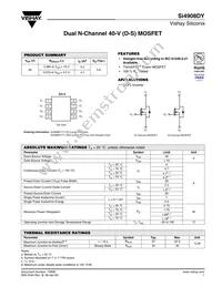 SI4908DY-T1-GE3 Datasheet Cover